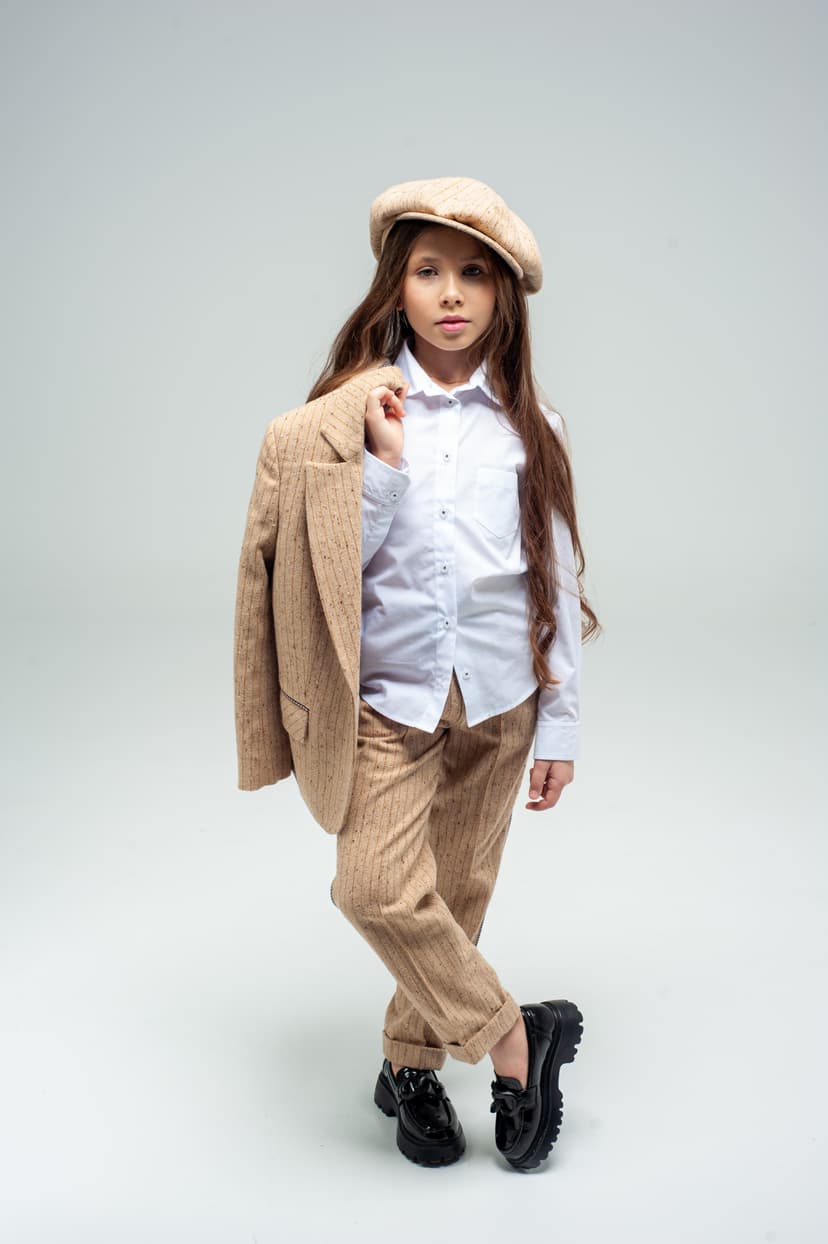 Customer wearing comfortable everyday essentials