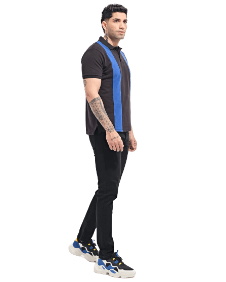 Men Striped Polo Tee - Image 1 of 5